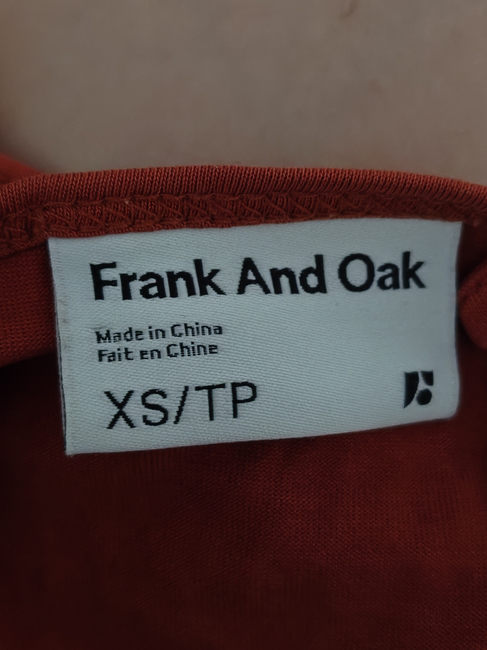 Frank & Oak Orange Sleeveless Tank Top Size XS - Picture 8 of 11